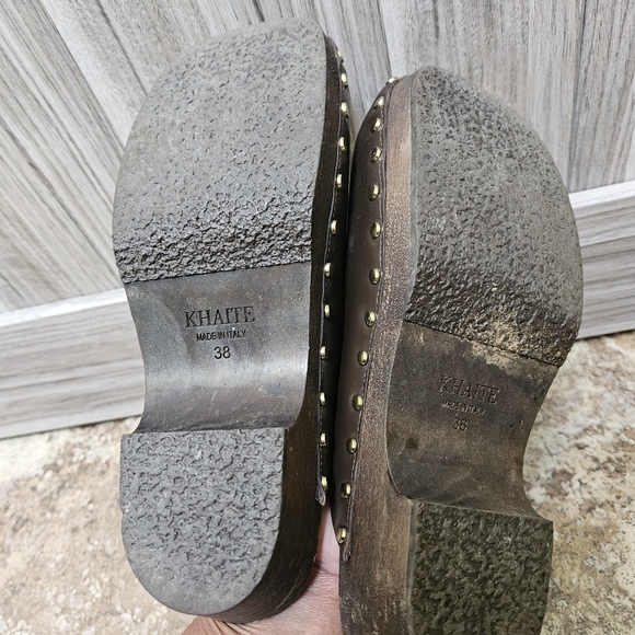 Khaite Lucca Studded Leather Clogs - Picture 10 of 16